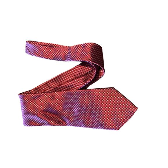 Joseph Abboud 100% Silk Made in Italy Red, Black and Gray Tie Formal Career Wear - Picture 10 of 11